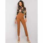 Factoryprice Ženske hlače s pasom AURELLA svetlo rjave barve LC-SP-22K-5016.25P_380245 40