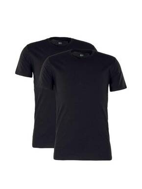 Levi's t-shirt (2-pack) - črna. T-shirt iz kolekcije Levi's. Model izdelan iz enobarvne pletenine.