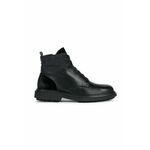 Visoki čevlji Geox U FALORIA B ABX B moški, črna barva, U36FBB 0FF22 C9999 - črna. Visoki škornji iz kolekcije Geox. Model je izdelan iz kombinacije naravnega usnja in semiš usnja.