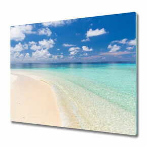 Tulup.si Steklena podloga za rezanje Plaža na maldivih 60x52 cm