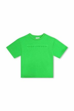 Otroška kratka majica Marc Jacobs zelena barva - zelena. Otroške kratka majica iz kolekcije Marc Jacobs. Model izdelan iz elastične pletenine.