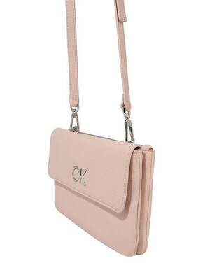 Calvin Klein torbica - roza. Majhna torbica iz zbirke Calvin Klein. Model na zapenjanje