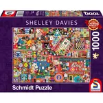 Schmidt Puzzle Vintage: Družabne igre 1000 kosov