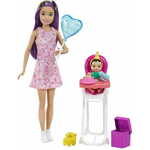 Mattel Barbie Nanny Rojstnodnevna zabava igralni set - rjavolaska (FHY97)