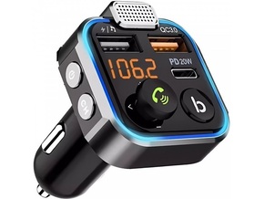 Malatec LED 20W avto FM oddajnik MP3 bluetooth 5.0 2x USB 3.0 12-24V
