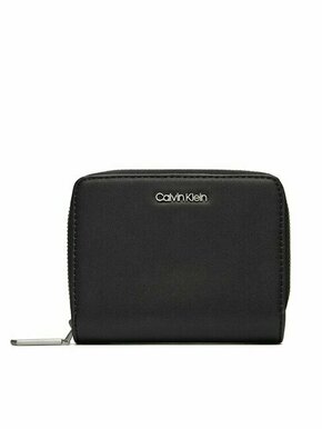 Calvin Klein Majhna ženska denarnica Ck Must Z/A Wallet W/Flap Md K60K607432 Črna