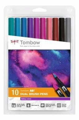 WEBHIDDENBRAND Tombow Dvostranski marker s čopičem ABT - barve Galaxy 10 kosov