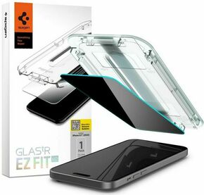 Zaščitno Privacy Steklo za telefon iPhone 15 Pro Spigen Glas.TR ”EZ FIT”