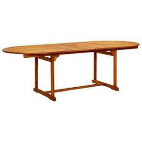 Shumee Vrtna jedilna miza (160-240)x100x75 cm trden akacijev les
