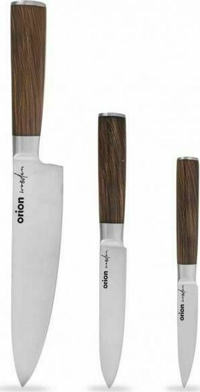 WEBHIDDENBRAND Kuhinjski nož WOODEN komplet 3 kosov