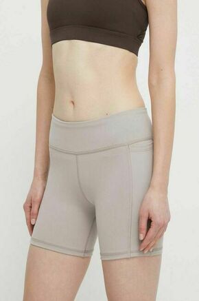 Kratke hlače za vadbo Reebok LUX COLLECTION siva barva - siva. Kratke hlače za vadbo iz kolekcije Reebok. Model izdelan iz hitrosušečega materiala.