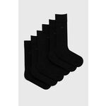 Nogavice Calvin Klein 6-pack moške, črna barva, 701220505 - črna. Visoke nogavice iz kolekcije Calvin Klein. Model izdelan iz elastičnega materiala. V kompletu je šest parov.
