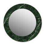 tulup.si Tiskano okroglo ogledalo Zeleni marmor fi 70 cm