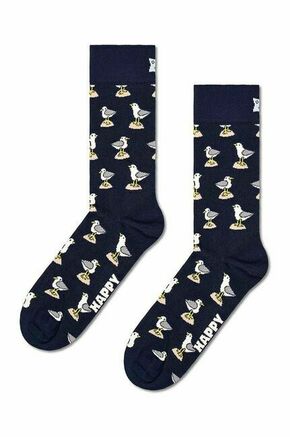 Nogavice Happy Socks Seagull Sock mornarsko modra barva - mornarsko modra. Nogavice iz kolekcije Happy Socks. Model izdelan iz elastičnega