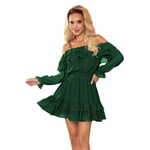 Numoco Ženska obleka 360-2, zelena, M