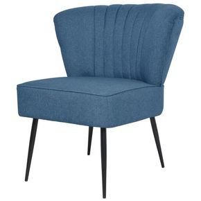 VidaXL Klubski stol modre barve