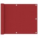 Balkonsko platno rdeče 75x500 cm oksford blago