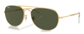 Sončna očala Ray-Ban zlata barva - zlata. Sončna očala iz kolekcije Ray-Ban. Model z enobarvnimi stekli in okvirji iz kovine. Ima filter UV 400.