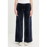 Juicy Couture ženske bombažne YUKA WIDE LEG mornarsko modra JCBBJ225803