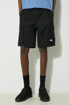 Bombažne kratke hlače The North Face črna barva - črna. Kratke hlače iz kolekcije The North Face. Model izdelan iz gladke tkanine. Model iz zračne bombažne tkanine.