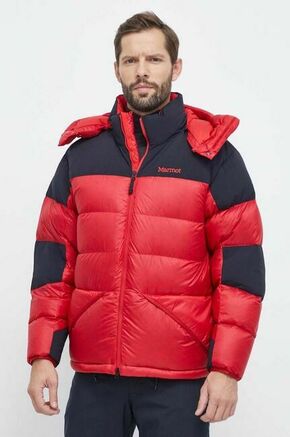 Puhasta športna jakna Marmot Plasma rdeča barva - rdeča. Puhasta športna jakna iz kolekcije Marmot. Močno podložen model