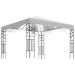 vidaXL Paviljon z lučkami 3x3 m bel 180 g/m²