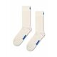 Nogavice Happy Socks Solid bela barva - bela. Nogavice iz kolekcije Happy Socks. Model izdelan iz elastičnega, enobarvnega materiala.