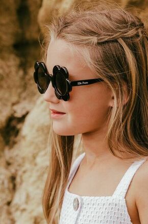 Otroška sončna očala Elle Porte črna barva - črna. Sončna očala iz kolekcije Elle Porte. Model z enobarvnimi stekli in okvirji iz plastike. Ima filter UV 400.
