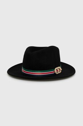 Volnen klobuk Aldo Wendanad črna barva - črna. Klobuk iz kolekcije Aldo. Model s širokim robom