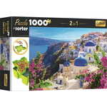 Trefl Sestavljanka s sorterjem 2v1 Santorini, Grčija 1000 kosov