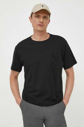 Bombažna kratka majica United Colors of Benetton črna barva - črna. Lahkotna kratka majica iz kolekcije United Colors of Benetton