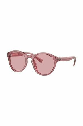 Otroška sončna očala Polo Ralph Lauren roza barva
