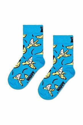Otroške nogavice Happy Socks Kids Banana Sock - modra. Otroške nogavice iz kolekcije Happy Socks. Model izdelan iz elastičnega