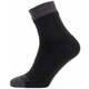 Sealskinz Waterproof Warm Weather Ankle Length Sock Black/Grey M Kolesarske nogavice