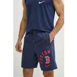 Kratke hlače Nike Boston Red Sox moške - modra. Kratke hlače iz kolekcije Nike. Model izdelan iz tkanina z brušeno notranjostjo.