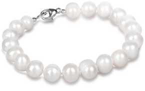 JwL Luxury Pearls Zapestnica iz pravih belih biserov JL0362 srebro 925/1000