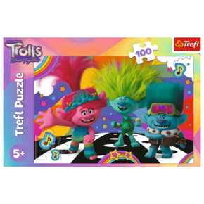 Trefl Puzzle Trolls 3: Zabavni Trolli 100 kosov