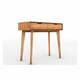 Toaletna mizica iz bukovega lesa 90x40 cm Greg - The Beds
