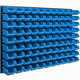 botle Stenska plošča za orodje 115 x 78 cm z 99 kos Škatla viseče Modra škatle Sistem za shranjevanje