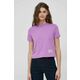 Bombažna kratka majica Calvin Klein Jeans vijolična barva - vijolična. Kratka majica iz kolekcije Calvin Klein Jeans. Model izdelan iz pletenine.