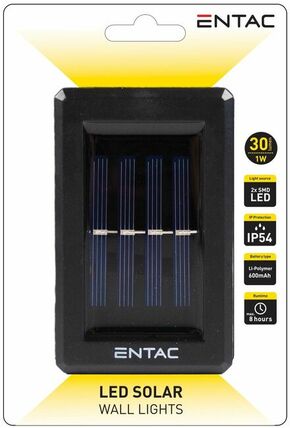 ENTAC solarna stenska svetilka