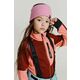 Otroški pulover Reima Laskien bordo barva - bordo. Otroški pulover iz kolekcije Reima. Model z zapenjanjem na zadrgo, izdelan iz udobne, rahlo elastične tkanine.