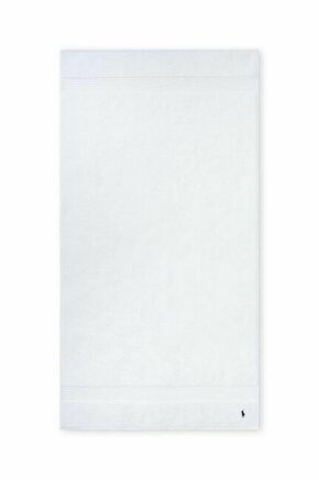 Velika bombažna brisača Ralph Lauren Bath Towel Player - bela. Velika bombažna brisača iz kolekcije Ralph Lauren. Model izdelan iz tekstilnega materiala.