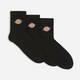 Nogavice Dickies 3-pack moški, črna barva - črna. Visoke nogavice iz kolekcije Dickies. Model izdelan iz elastičnega materiala. V kompletu so trije pari.