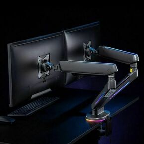 NanoRS nosilec za dva monitorja za igre na srečo