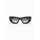 Sončna očala Balmain B - MUSE ženska, črna barva, BPS-151A - črna. Sončna očala iz kolekcije Balmain. Model s toniranimi stekli in okvirji iz plastike. Ima filter UV 400.