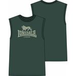 LONSDALE Majica 'Clopton' trst / temno zelena