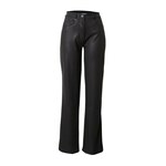 Hlače Calvin Klein Jeans ženski, črna barva - črna. Hlače iz kolekcije Calvin Klein Jeans. Model izdelan iz tanke, rahlo elastične pletenine. Zaradi vsebnosti poliestra je tkanina bolj odporna na gubanje.