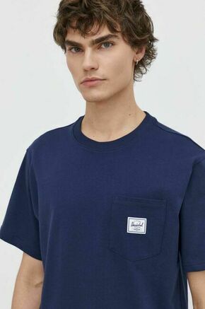 Bombažna kratka majica Herschel moški