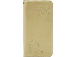 Chameleon Apple iPhone X / XS - Preklopna torbica (WLGO-Butterfly) - zlata
